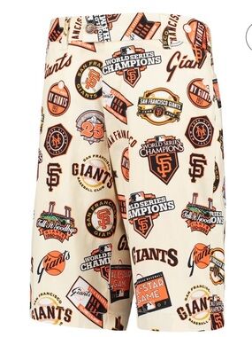 San Francisco Giants Loudmouth Cream World Series Champions Shorts Size 38